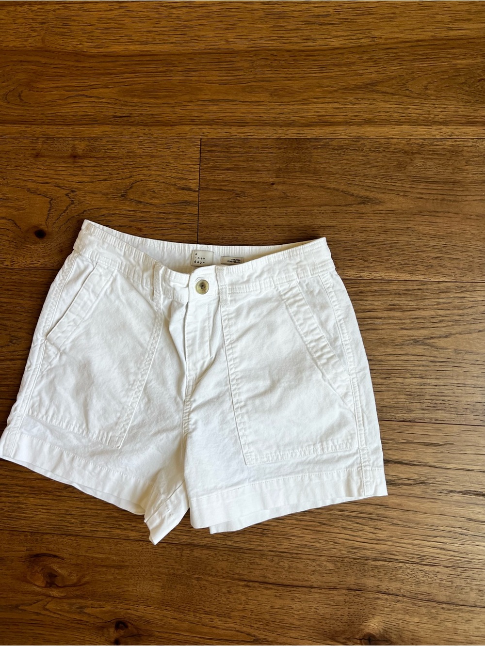 a new day White High-Rise Cotton Shorts - Picture 2 of 6